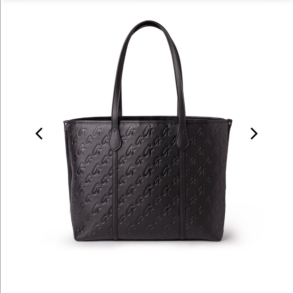 MONOGRAM SLEEK TOTE MATTE BLACK X BLACK